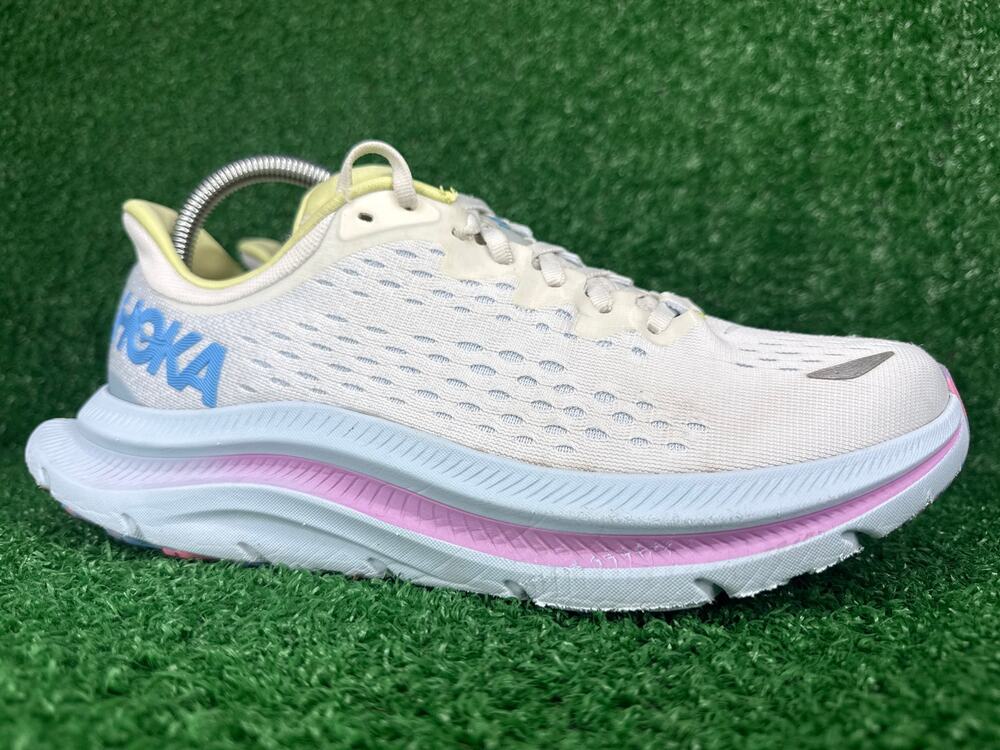 Hoka One One Kawana Womens Size 8.5 B White Blue Purple Running Sneakers Shoes